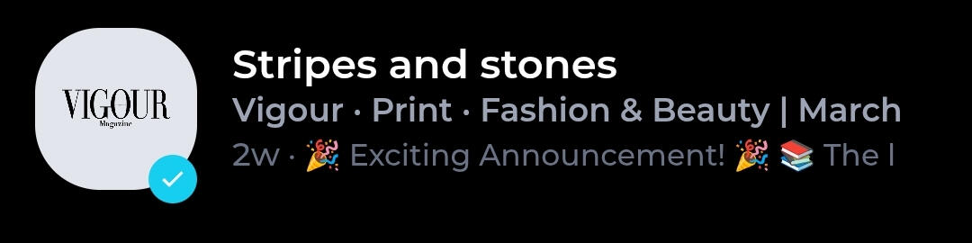 Vigour Magazine &amp; Cover photo